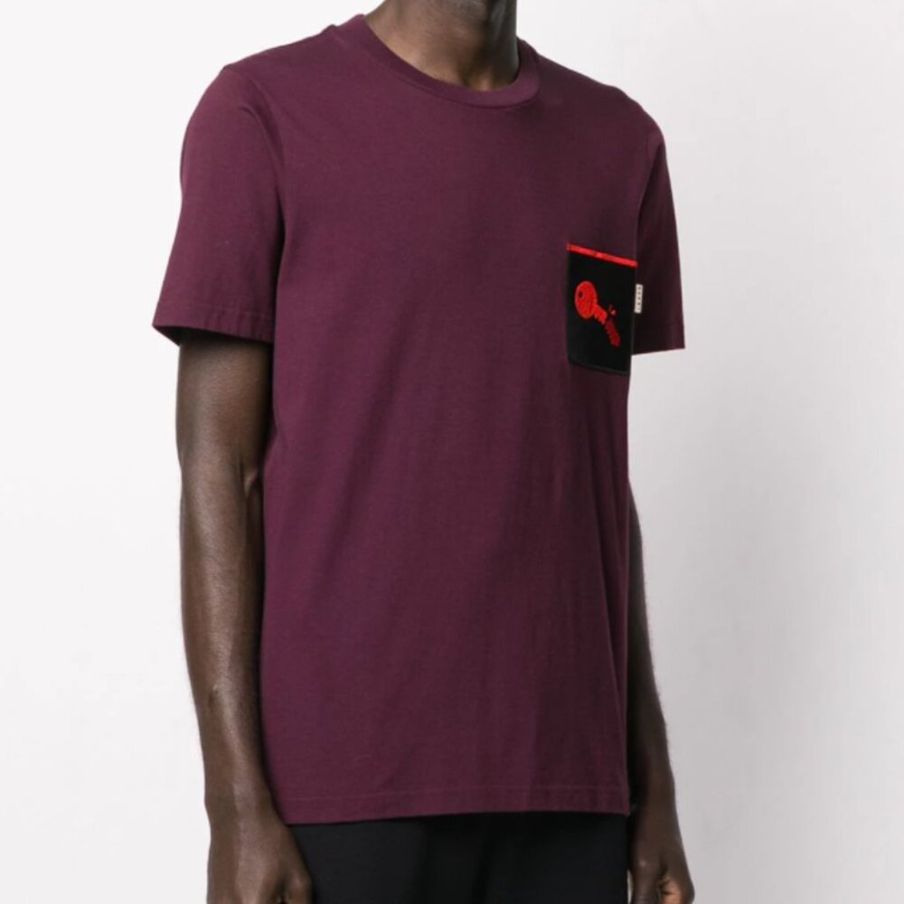 BNWT AW20 MARNI BROKEN KEY PATCH TSHIRT 48